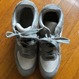 Xhilaration Shoes - Olive and cream sneaker booties Xhilaration Shoes - Olive and cream sneaker booties